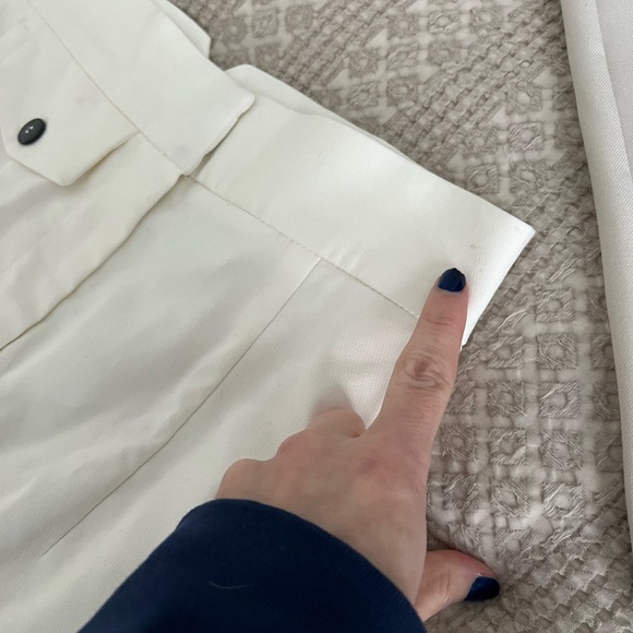 Zara pocket pant notched back High Waisted Pants trouser xs - Picture 4 of 9